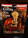 Mrs Claus Animated Figure Sings Knitting Christmas Plaid Chair Works Excellent
