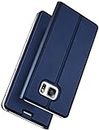 SkyTree Case for Samsung Galaxy S7, Ultra Fit Flip Folio Leather Case Cover with [Kickstand] [Card Slot] Magnetic Closure for Samsung Galaxy S7 5.1" - Blue