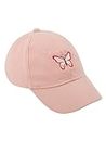 Dukiekooky Unisex Kids Embroidered Baseball Caps for Boys & Girls, Age - 4 to 10 Years (Pink)