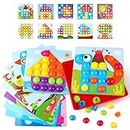 KIDCHEER Toddler Toys for Boys & Girls Educational Baby Gifts Color Matching Pegboard Montessori Learning Arts and Crafts Puzzle for Kids