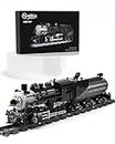 Nifeliz CN5700 Steam Train Building Kit and Engineering Toy, Collectible Steam Locomotive Display Set, 1：38 Scale Model Train Building Kit with Train Tracks, Top Present for Train Lovers (1136 PCS