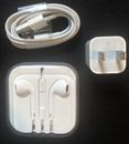 Cable de cargador genuino y auriculares originales - Apple iPhone 5 5S 6 6S 7 SE 8