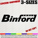 Binford Tools Decal Sticker for Toolbox Car Truck Laptop Home Improvement TV 550