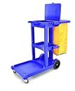 Commercial Housekeeping Janitorial cart with Vinyl Bag AF08170 Blue