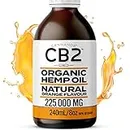 CB2 HEMP OIL ORGANIC [225,000mg/240mL/8oz] - Extra Strength Pain Relief / Reduces Inflammation / Melts Away Anxiety & Stress / Enhances Sleep & Rejuvenation. CB2 Extract + Natural Orange Flavour + Omega 3. Stronger Than Hemp Gummies or Hemp Oil Capsules. Extra Large Bottle 240mL/8oz. Certified Organic / Non-GMO. Made in Canada
