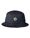 One Size Navy Adult Soccer Ball Embroidered Bucket Cap Dad Hat