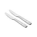 FNS Zest Stainless Steel Dinner Knife/butter knife with Mirror Finish & Round Handle, Set of 2|Elegant Design |Durable Construction |Perfect for Home and Kitchen