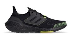 Mens Adidas Ultraboost 22 'Black Solar Yellow' Black Running Shoes GX5915