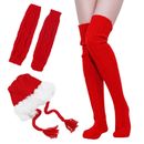 Womens Christmas Costumes Accessories Lovely Hat Gift Xmas Clothing Cap Socks
