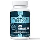 Probióticos, 300 Mil Millones de UFC Para el Intestino Digestivo y la Salud Inmune Para Mujeres y Hombres (60 Unidad (Paquete de 1))