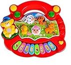 SUPER TOY Animal Sound Piano Musical Toy for Kids (Multi-Color) (with Battery)