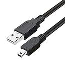 Storite 35cm USB 2.0 A to Mini 5 pin B Cable for External HDDS/Camera/Card Readers
