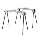 Evolution Power Tools Saw Horse Compact Folding (AKA Saw Bench, Sawhorse Workbench, Saw Horses, Sawing Horse) - Supports Up to 500 kg - Lightweight & Portable - TWIN PACK
