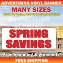 SPRING SAVINGS Advertising Banner Vinyl Mesh Sign  Discount Offer Sale Season