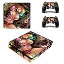 Vanknight Vinyl Decal Skin Stickers Cover Set Anime Skin Sexy Anime Girl for Regular PS4 Console Controllers