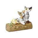 Goebel 31-400-76-1 Cat Pair Un Posto in Giardino by The Artist Rosina Wachtmeister Bisque Porcelain Multi-Coloured