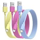 HKYUSHINE iPhone Charger, Lightning Cable 3Pack 6FT/1.8M MFi Certified iPhone Charger Cable Fast Charging Lead for iPhone 14 13 12 11 XS XR X Pro Max 8 7 6S 6 Plus iPad iPod AirPods