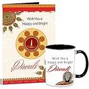 Alwaysgift Happy Diwali Wishes Multicolor Greeting Card With Coffee Mugs Best Gift For Loved Ones | Card With Mug -5