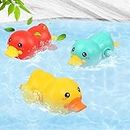 BelleStyle Baby Bath Toys, Baby Bathtub Toys, Wind up Toys Paddling Pool Toys Set, Floating Swimming Ducks for Boys Girls 1 2 3 Years Old, Baby Shower Bathtime Fun Water Toys Pack of 3