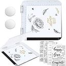 Kanayu Stamp Platform with 4 Sheets Words Clear Stamps Position Tool for Card Making Silicone Stamps 2 Magnets Stamping Tools for Precision Scrapbooking DIY Crafts (7 x 7 Inch)