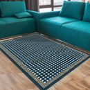 Tappeto da cucina cotone fatto a mano blu kilim tappeto zona soggiorno esterno tappetino yoga
