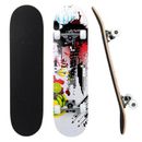 Fresh Fab Finds 31" x 8" Skateboards Complete Standard Skate Boards For Girls Boys Beginner 9 Layers Maple Concave Skateboard For Kids Youth Teens - Multi