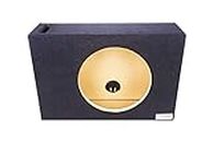 Bbox Single Vented 12 Inch Subwoofer Enclosure - Pro Audio Tuned Single Vented Car Subwoofer Boxes & Enclosures - Premium Subwoofer Box Improves Audio Quality, Sound & Bass - Nickel Finish Terminals