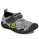 Nautica Infant Baby Sandal With Strap - Newborn Boys Girls Water Shoes -Tiny Kettle Gulf-Black Heather Lime-1