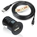 T-Power (TM) AC DC Car Charger for Garmin GPS Approach/Astro/Colorado/Dakota/dezli/Trex Vista/eTrex/GPSMAP/Montana Replacement Auto Boat adpater + USB Data Charge Cable Power Supply Cord Plug