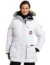 Canada Goose Women's Expedition Parka,White,X-Small