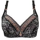 PANOEGSN Bras for Women Push Up Full Coverage Wireless Bra Ladies Comfy Wirefree Invisible Lift Lace Plunge Bra 2023 Everyday 18 Hour Everywhere Impact Support Lift Beauty Back Mystery Box Black