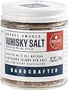 Smoked Salt - 2.6 oz of Single Malt Whisky Barrel Smoked Sea Salt Flakes - Hand-harvested on Vancouver Island - All Natural - Perfect for Seasoning, Baking, Cooking, and Finishing