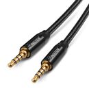 3 FT 3.5mm Audio Extension Cable TRRS 2CH Mic Stereo Headphone Cord Male to Male