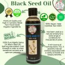 Black Seed Oil- 100% Pure -Nigella Sativa- ORGANIC- PREMIUM Cold Pressed 200ml