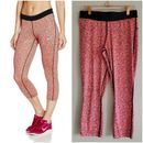 Nike Pants & Jumpsuits | Nike Dri-Fit Relay Crop Running Leggings Coral / Pink / Black Sz Small | Color: Black/Pink | Size: S