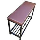 A-One Steels Sitting Bench with Cushion & Shoe Rack