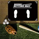 Baseball Hitting Mat Batter Stance Training Mat for Pitching T Ball Softball