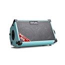 Coolmusic BP40D Powered Acoustic Guitar Amplifier- Portable Bluetooth Speaker 80W W/Battery with Reverb Chorus Delay Effect, 6 Inputs,3 Band EQ, Blue