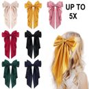 Bow Hair Clip Accessories Large Ribbon Bows School Party Decor Girls Gift New AU