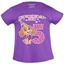 T-Shirt Mädchen - Geburtstagskind 5 Jahre Geburtstag Skye Geschenk Mädchen Tshirt 116 Lila
