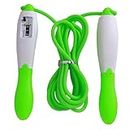 GymWar Jump Skipping Rope for Men and Women with Number Counter Non-Slip Handle Tangle Free Rope Adjustable.Good Exercise Gym Training Tool for Adults & Kids (Green)