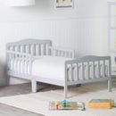 Toddler Bed Frame For Boys Girls Safety Rails Kids Bedroom Furniture Wood