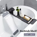 Bathtub Shelf Extendable Bathroom Bathtub Tray Shower Caddy Bath Tub Rack Holder