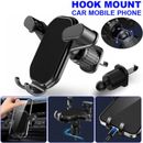 Universal Hook Car Holder Mount Stand Bracket Air Vent Mobile Phone Clip Cradle