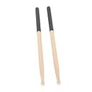 5A Drum Sticks for Adults Kids Beginners, Drum Practice Pad Kit Tenor Drum Sticks Maple Wood Tip Drumsticks with Anti Slip Rubber Handle for Musical Instrument Accessories (X