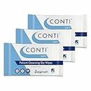 Conti Soft Large Patient Cleansing Dry Wipes (3 Packs of 100 Dry Wipes)
