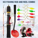 Ice Fishing Rod and Reel Combo with Ice Fishing Scoop and Ice Fishing Hook