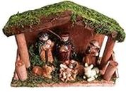 PartyFlex Nativity Set for Christmas Decorations (Brown) Home/Office Decorations