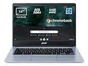 Acer Chromebook 314 CB314-1H-P6K9 Notebook, Pc Portatile con Processore Intel Pentium Silver N5030, Ram 8 GB DDR4, eMMC 64 GB, Display 14" Full HD LED LCD, Scheda Grafica Intel UHD, Chrome OS, Silver