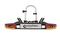 Westfalia Bikelander Bike Rack for Towbars | Bike Carrier for 2 bicycles | Suitable for E-bikes | Foldable | LED Hybrid Lights